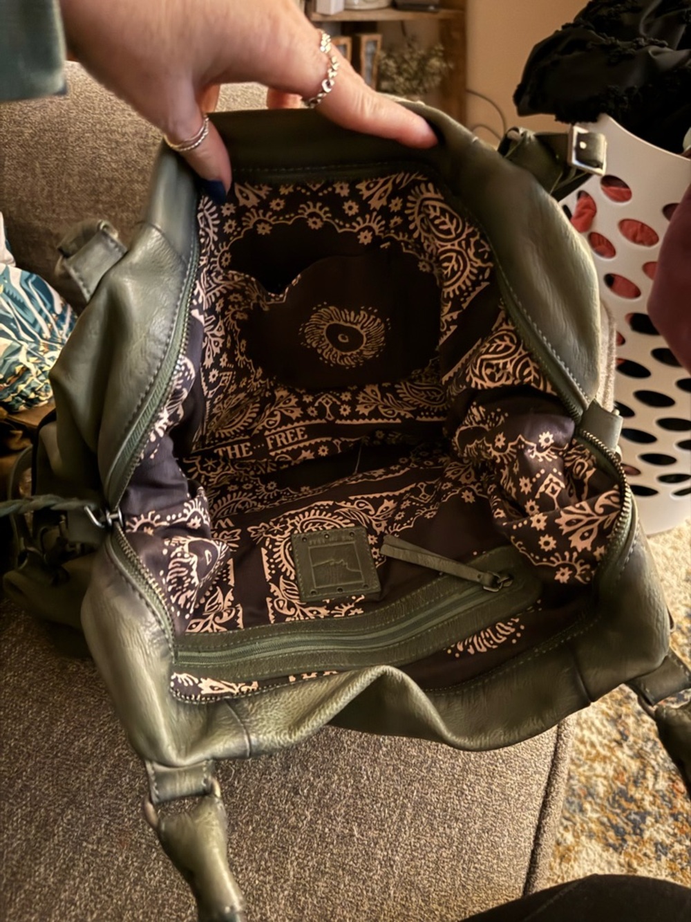 Free people Emerson tote sage green - Picture 3 of 3